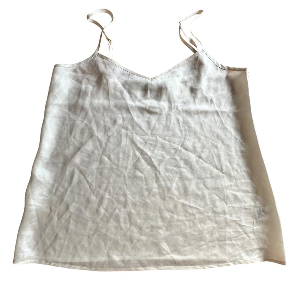 Trina Turk White/Cream Womens's Cropped Cami Camisole Tank Top Size M